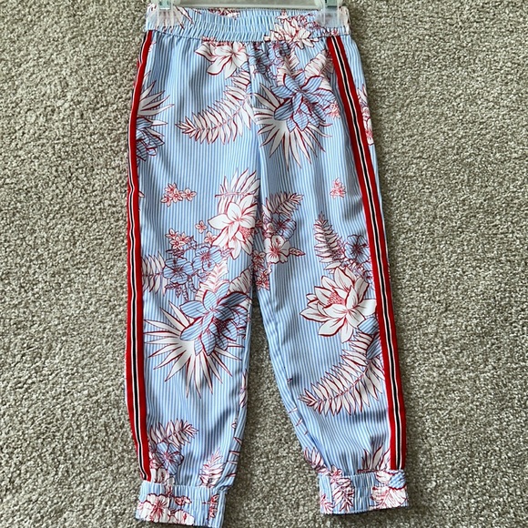 Janie & Jack Floral Striped Joggers - Picture 5 of 8